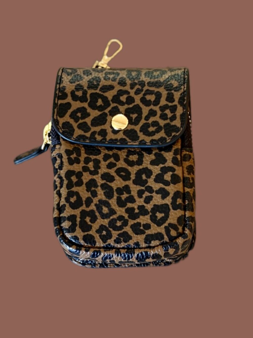 Bandolier Add-On Magnetic Zipper Pouch-Cheetah Print